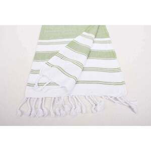 Green Stripe Turkish Towel
